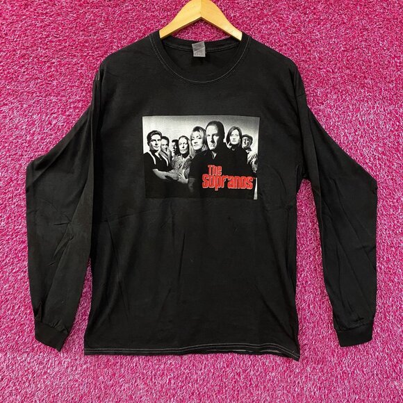 The Sopranos HBO Series Graphic Design Long Sleeve T-Shirt Large - Picture 1 of 4
